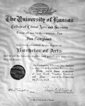 Box 5, Neg. No. 54362: Diploma for Fred Cecil Powell