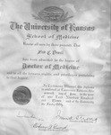 Box 5, Neg. No. 54362: Diploma for Fred C. Powell