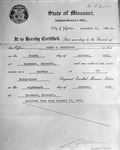 Box 5, Neg. No. 83567A: Military Enrollment for James E. Henderson