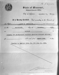 Box 5, Neg. No. 83567B: Military Captain Certificate for James E. Henderson