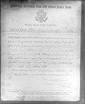 Box 7, Neg. No. 70153B: Military Discharge of Obie F. Wienke
