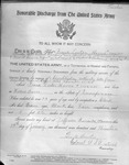 Box 7, Neg. No. 54363: Military Discharge of Frank Lester Harris by William R. Gray