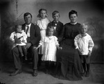 Box  11, Neg. No. Unknown: Man and Woman with Five Children