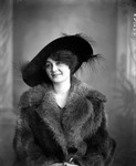 Box  11, Neg. No. Unknown: Woman in Fur Coat