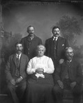 Box  11, Neg. No. Unknown: Four Men and a Woman