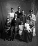 Box 12, Neg. No. Unknown: Family of Nine by William R. Gray