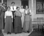 Box 12, Neg. No. Unknown: Six Women Standing by William R. Gray