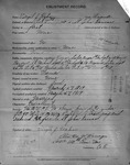 Box  13, Neg. No. Unknown: Enlistment Record for Virgil J. Hahn