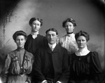 Broken Negatives, Neg. No. Unknown: Four Women and a Man by William R. Gray
