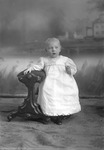 Box 10, Neg. No. 4919A: Baby Standing Next to a Bench