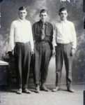 Box 61, Neg No. 52023-: Three Young Men by William R. Gray