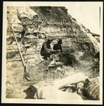 033-04: Working on a Fossil at the Quarry