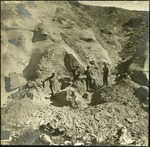 069-01: Excavating a Trachodon Fossil by George Fryer Sternberg 1883-1969