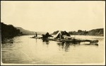 089-04: Raft Floating Down the River by George Fryer Sternberg 1883-1969