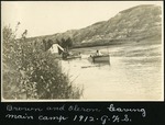 091-02: Motor Boat and Raft by George Fryer Sternberg 1883-1969