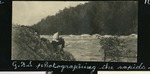095-03: George F. Sternberg Photographing the Rapids by George Fryer Sternberg 1883-1969