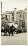 097-04: Men on Horseback Leading Funeral Caissons by George Fryer Sternberg 1883-1969
