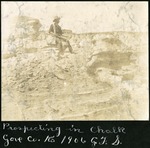 114-04: Sitting on Rock Formation by George Fryer Sternberg 1883-1969