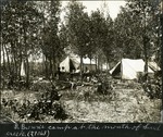 033-02: Barnum Brown's Camp at the Mouth of Sand Creek by George Fryer Sternberg 1883-1969