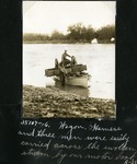 069-03: Hauling Boat Over Swollen River by George Fryer Sternberg 1883-1969