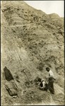 087-04: Two Men Working on Excavation by George Fryer Sternberg 1883-1969