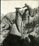 043-02: A Man Standing among Rocks by George Fryer Sternberg 1883-1969