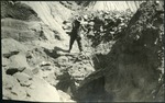 043-03: Drilling into Rock by Hand by George Fryer Sternberg 1883-1969