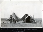 078-01: First Camp Near Sand Creek by George Fryer Sternberg 1883-1969