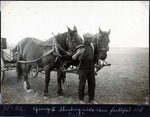 087-02: 41-22 Horse Team with George Sternberg by George Fryer Sternberg 1883-1969