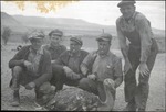 109-05: Men Posing with an Emu by George Fryer Sternberg 1883-1969