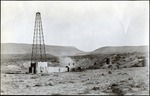 116-01: Single Derrick in Oil Field by George Fryer Sternberg 1883-1969