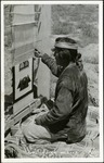 124-03: Hopi Indian Weaver by George Fryer Sternberg 1883-1969