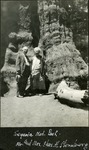 027_03: Charles H. Sternberg and Anna Sternberg at the Sequoia National Park by George Fryer Sternberg 1883-1969