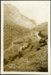 074_01: Shoshone Canyon and Road by George Fryer Sternberg 1883-1969