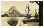 100_01: 4008--Mt. Grinnell & Mt. Wilbur From Many Glacier Hotel, Glacier National Park by George Fryer Sternberg 1883-1969