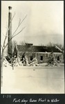 013_01: 1-31 Fort Hays Power Plant in Winter by George Fryer Sternberg 1883-1969