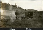 071_01: Gilmore and Walker at Camp by George Fryer Sternberg 1883-1969