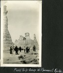 077_01: Field Trip Group at Monument Rocks by George Fryer Sternberg 1883-1969