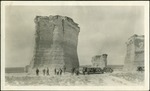 077_03: Field Trip Group at Monument Rocks by George Fryer Sternberg 1883-1969