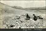 095_03: George Pearce and C.W. Gilmore Excavating a Fossil by George Fryer Sternberg 1883-1969