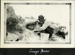 049_01: George Pierce Working on Excavating a Fossil by George Fryer Sternberg 1883-1969