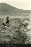 067_03: C. W. Gilmore Processing a Fossil in the Field by George Fryer Sternberg 1883-1969