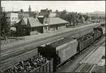 039_03: Train Depot at Rock Springs, Wyoming by George Fryer Sternberg 1883-1969