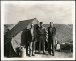 055_04: Three Men in Front of a Tent by George Fryer Sternberg 1883-1969