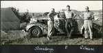 065_05: Three Men Posing Next to a Car by George Fryer Sternberg 1883-1969
