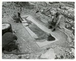 George F. Sternberg Unearthing a Portheus Fossil