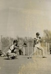 Late 1960s Fort Hays State University Baseball Batter and Catcher by Fort Hays State University Athletics