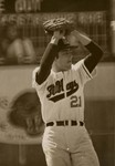 Late 1960s Baseball Player Preparing to Throw Ball by Fort Hays State University Athletics