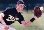 Fort Hays State University Baseball Player Catching Ball by Fort Hays State University Athletics