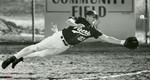 1996 Fort Hays State University Baseball Player Corey Carver Catching Ball by Fort Hays State University Athletics